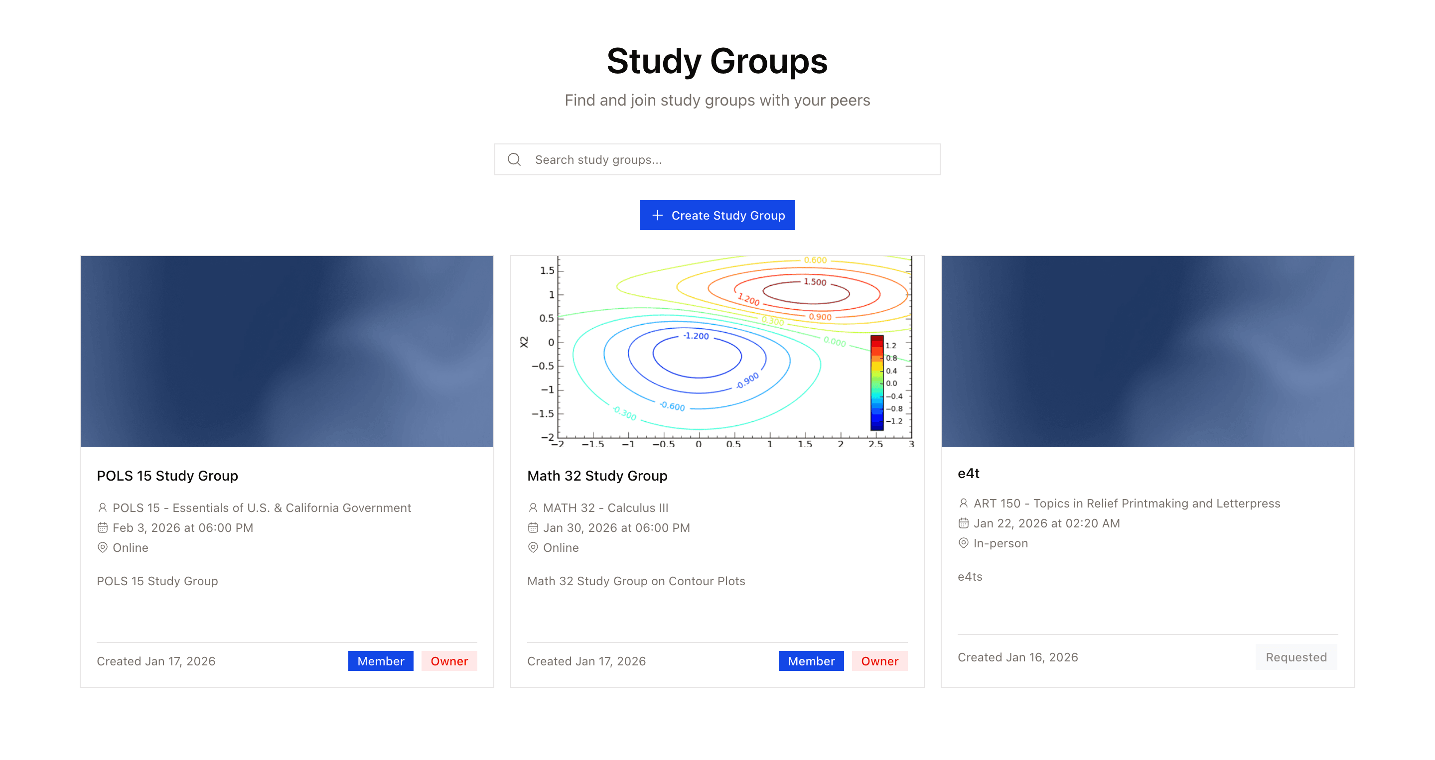 Study Groups preview
